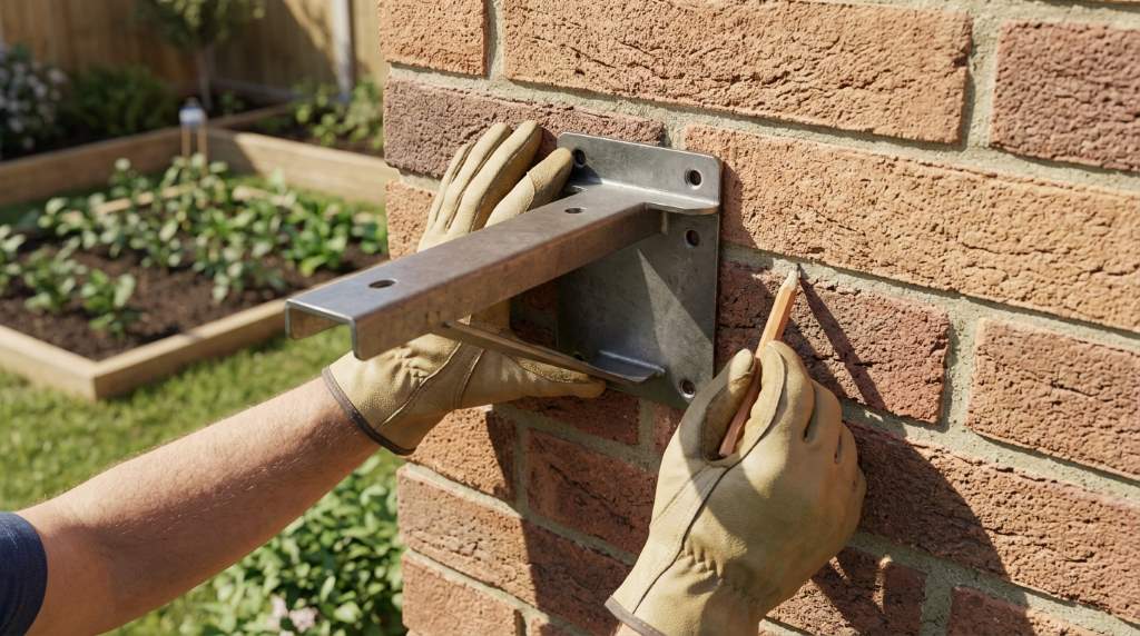 Step by step installation of a wall mounted retractable hose reel