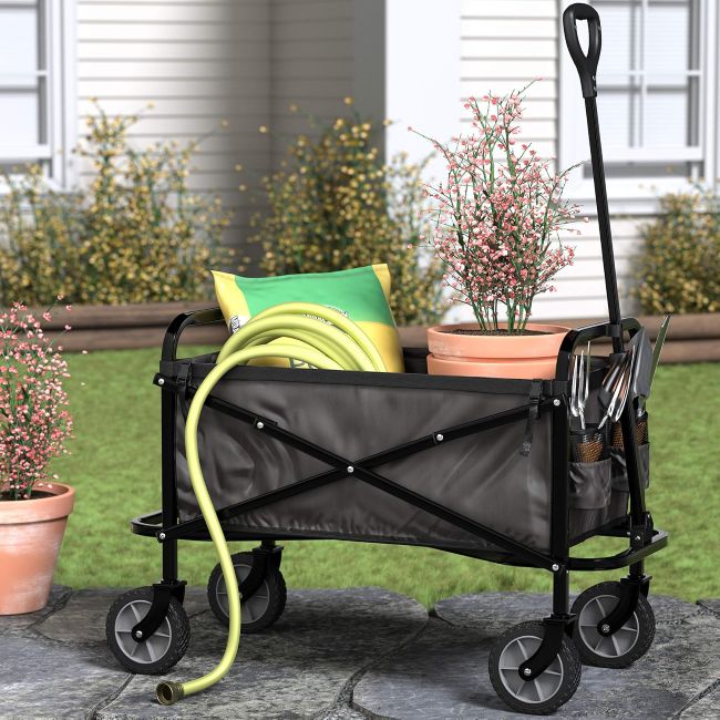 Amazon Basics collapsible wagon with wheels for camping
