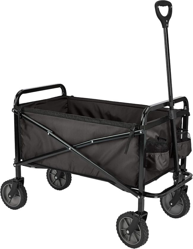 Amazon Basics Collapsible Wagon for camping and outdoor use